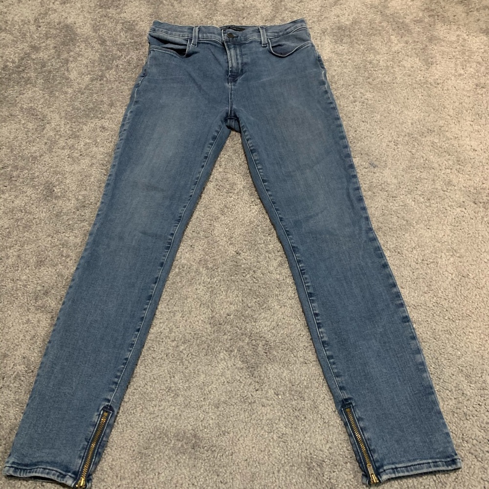 J Brand Jeans Size 30 super stretchy cropped